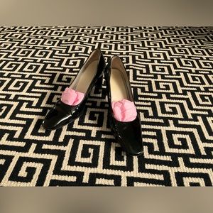 Charles Jordan Black Patent Leather Pumps